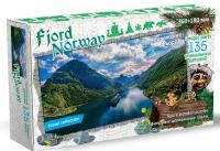Фигурный деревянный пазл Travel collection "Фьорды, Норвегия"